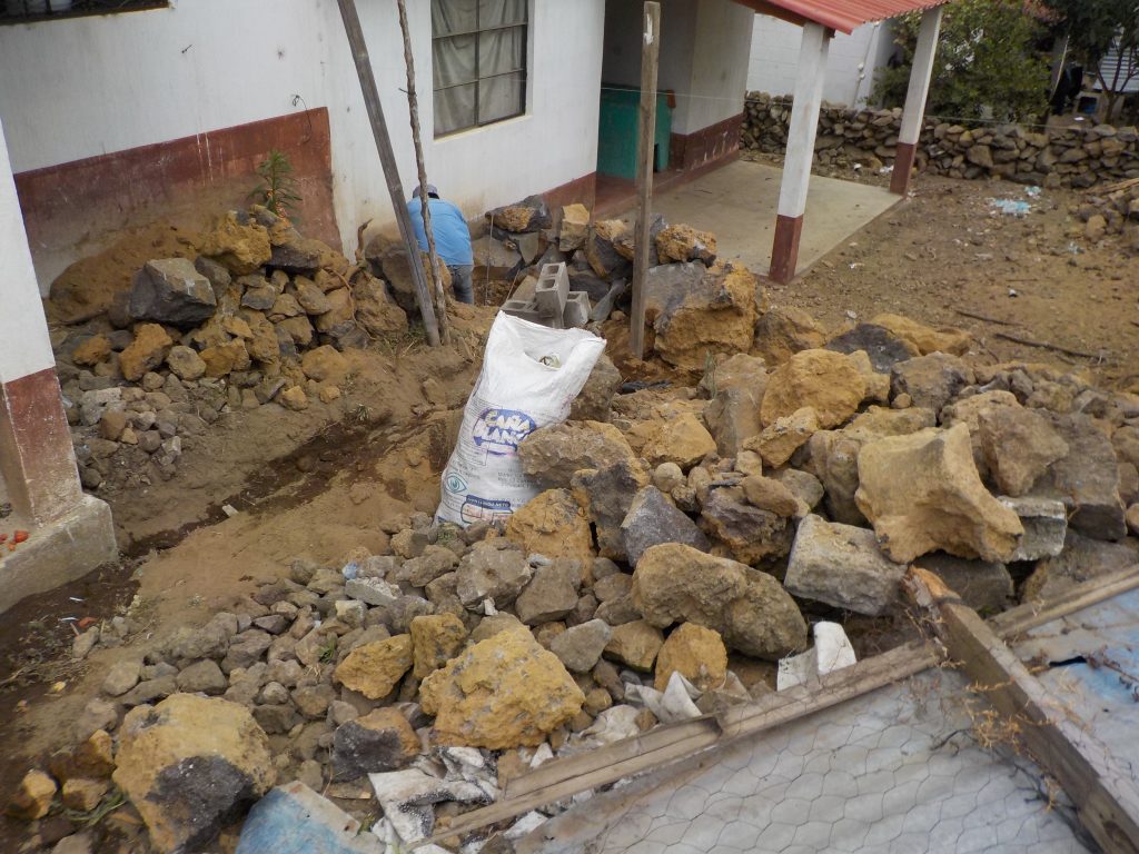 prep for outdoor cooking area 2